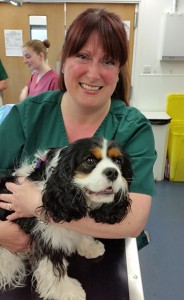 Dot Creighton with dog