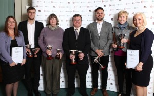 Some of the winners at The College of Animal Welfare Student Awards Ceremony