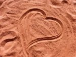 heart in the sand - world heart day