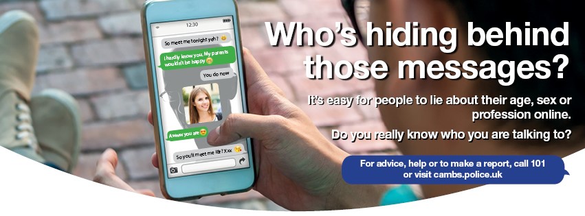 who's hiding behind those messages? internet safety