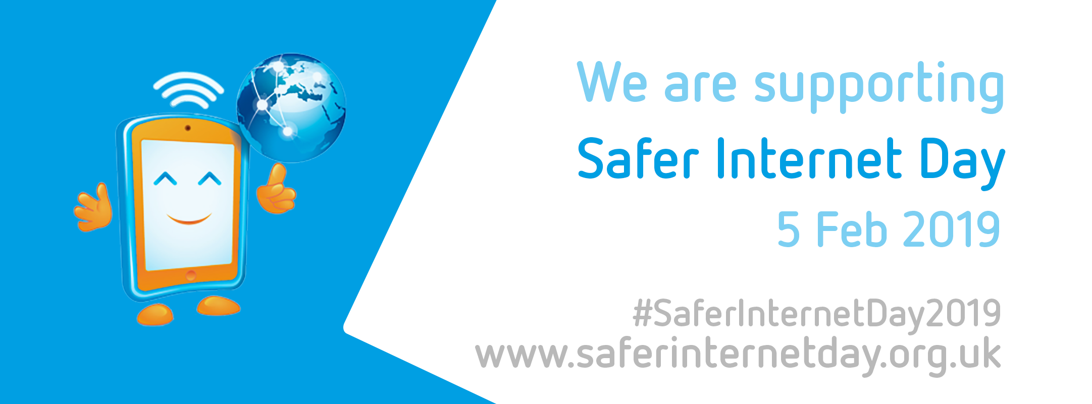 internet safety blue banner image